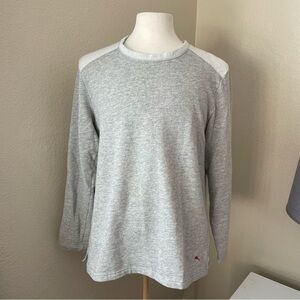 Tommy Bahama Fleece Gray Long Sleeve Top Sweatshirt Size L